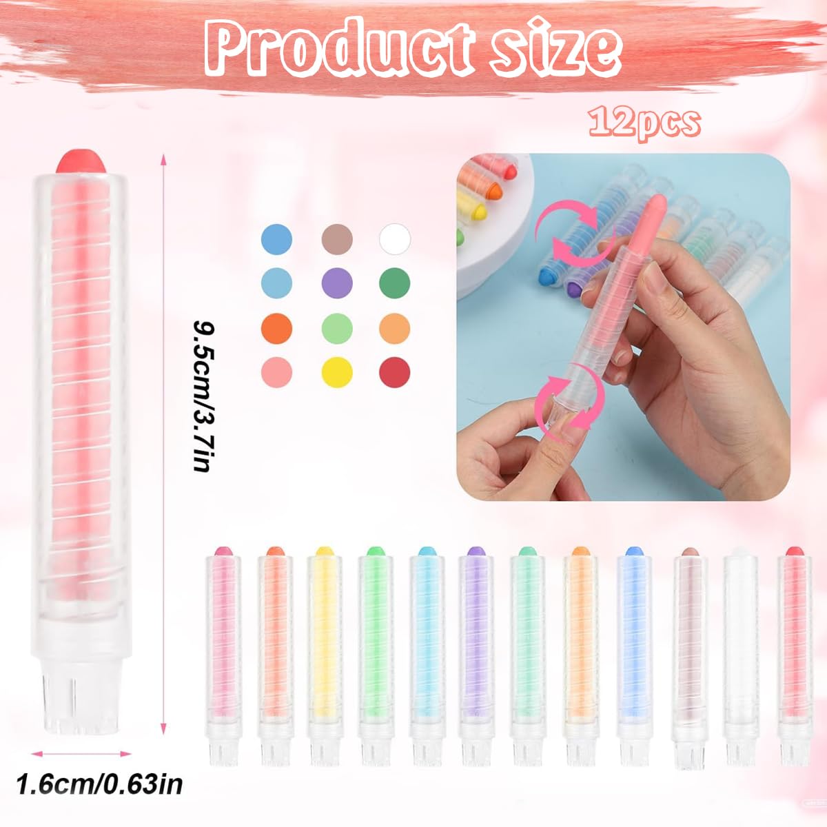 Climberty 12Pcs Dustless Chalk Pens - Colorful Art Chalk Pens Chalk Markers for Kids Erasable Graffiti Chalks Pens Travel Color Chalk Pens with Storage Box Birthday Gift for Kids Climberty 12Pcs Dustless Chalk Pens - Colorful Art Chalk Pens Chalk Markers for Kids Erasable Graffiti Chalks Pens Travel Color Chalk Pens with Storage Box Birthday Gift for Kids